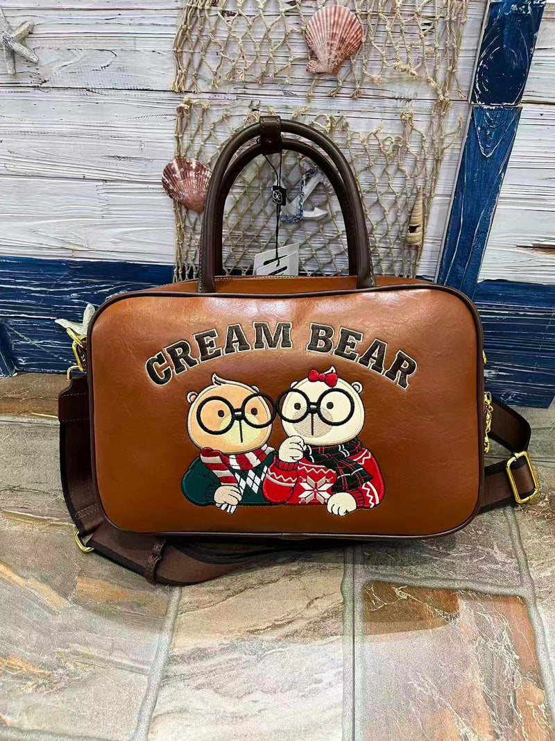 Cream Bear Cartera Morral Original