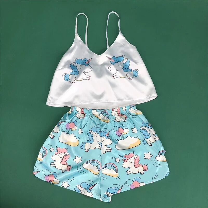 Pijama De Unicornio Celeste