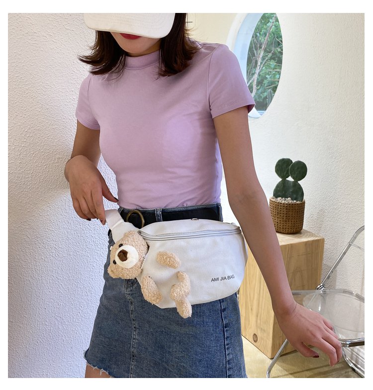 Bolso De Pecho Con Oso