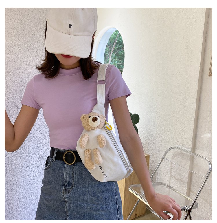 Bolso De Pecho Con Oso