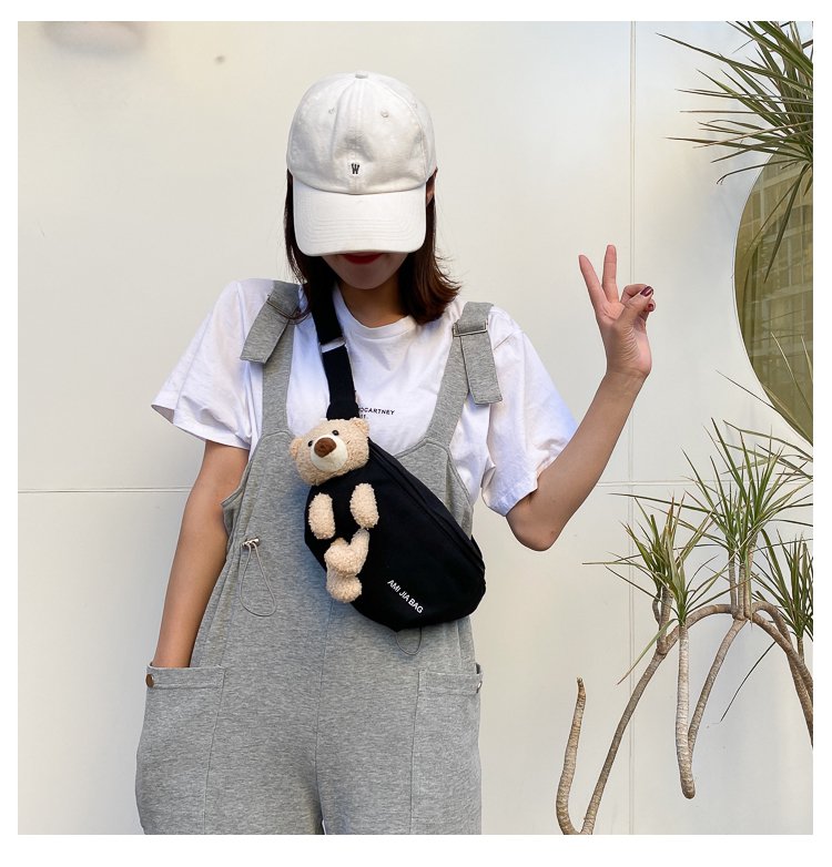 Bolso De Pecho Con Oso