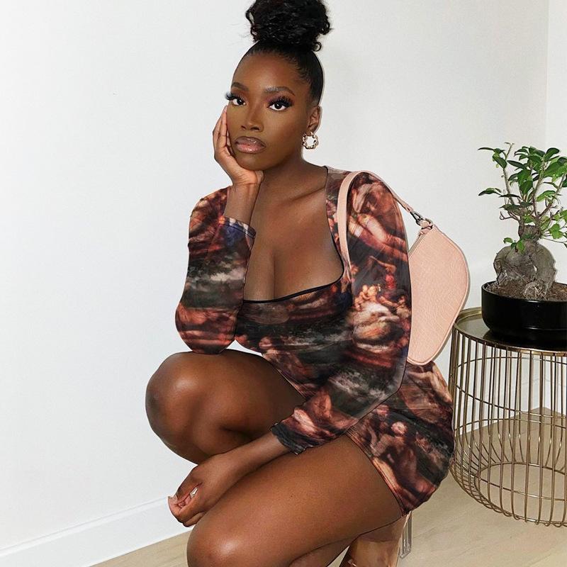 Vestido Con Estampado